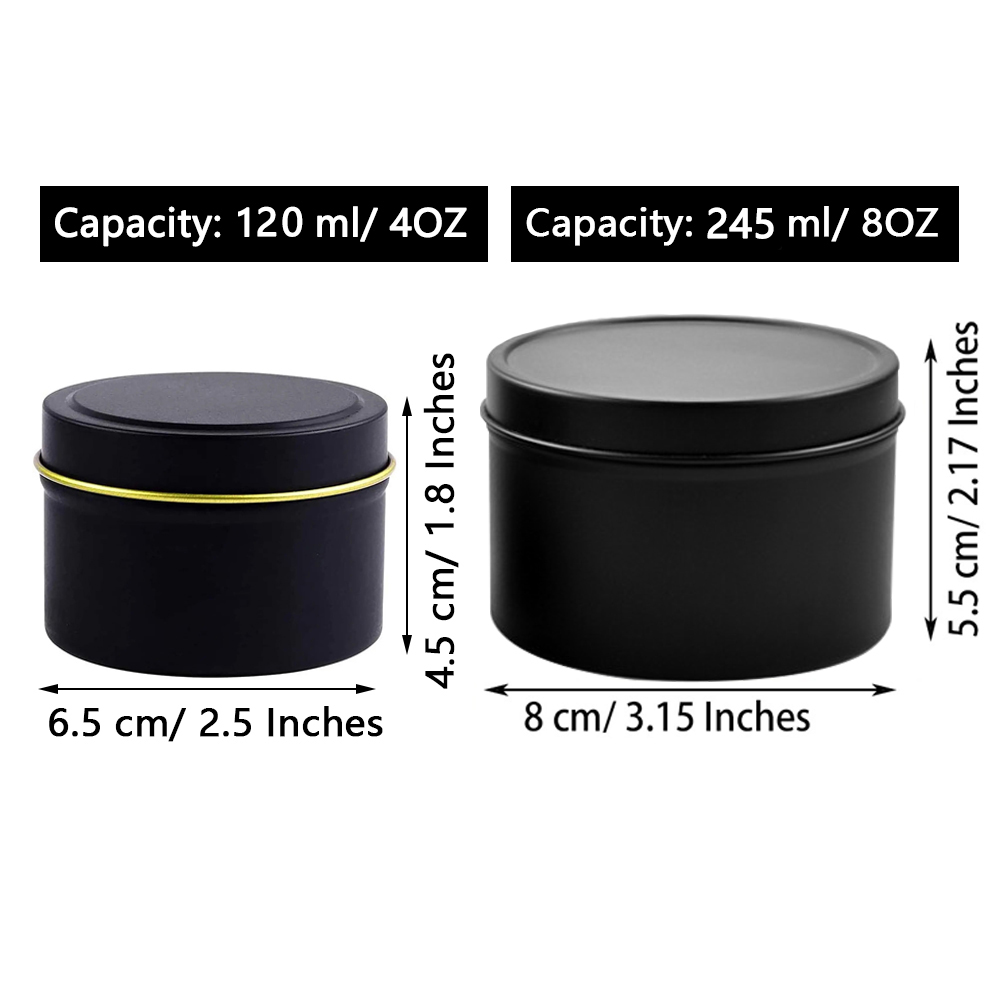 4oz/8oz Mum Kutuları Kapaklı,  - Candle Making Jars With Lids incelemesi ve fiyatı