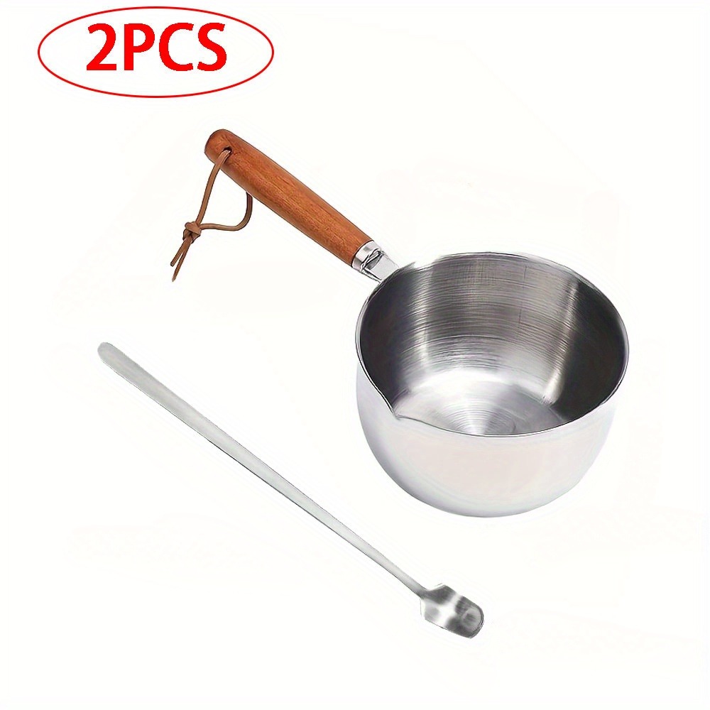 2 ADET/SET Ahşap Saplı Balmumu - Candle Making Jug incelemesi ve fiyatı